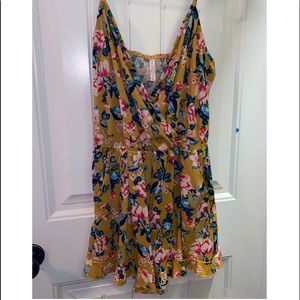 Mustard Floral romper